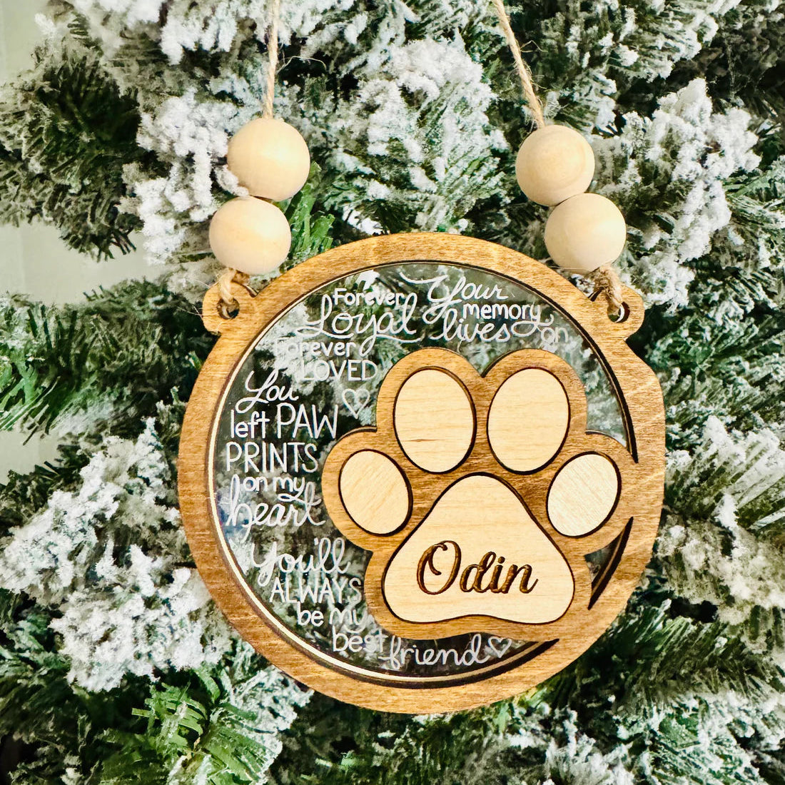 Pet Memorial Custom Ornament