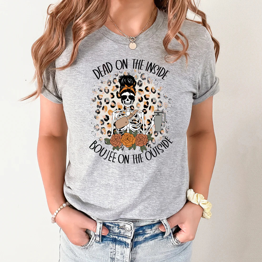 Dead inside Boujee outside Graphic Tee