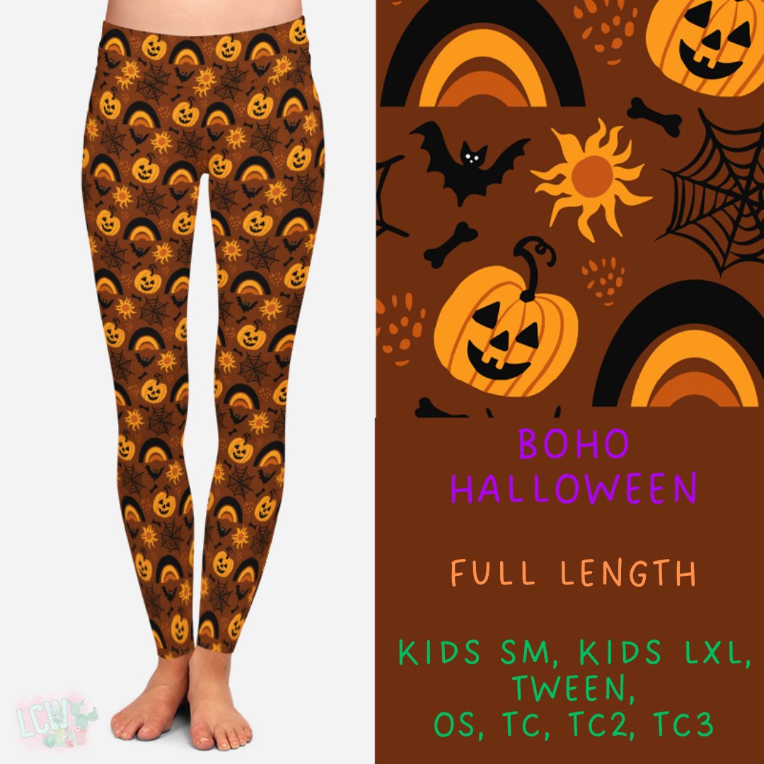Ready to Ship - Boho Halloween Legging - TC3