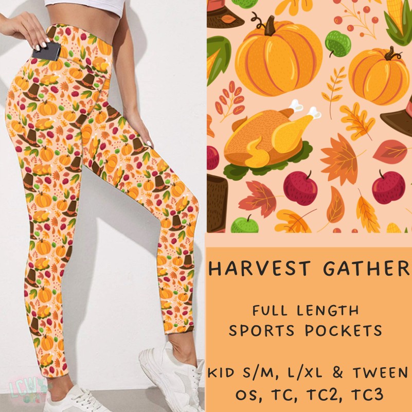 Ready To Ship - Harvest Gather - Kids LXL Legging