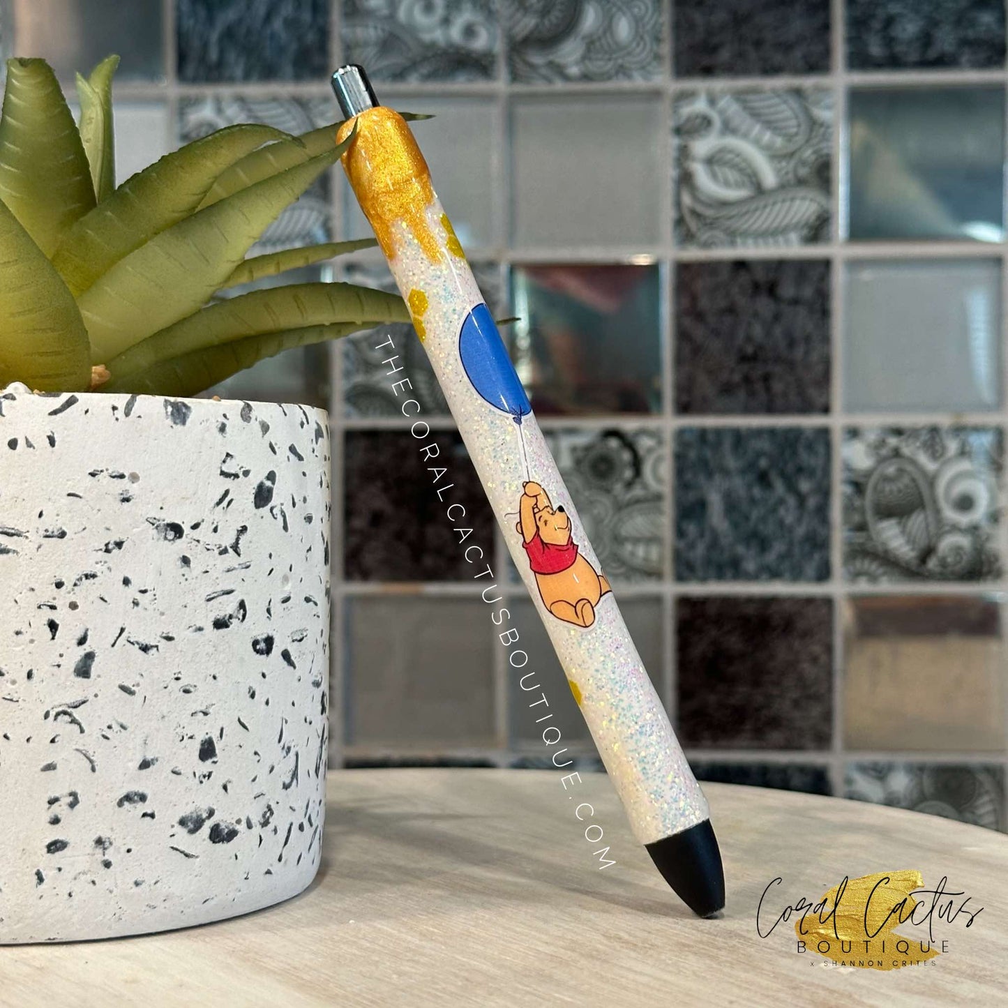 Custom Pen - Honey Bear with Drip