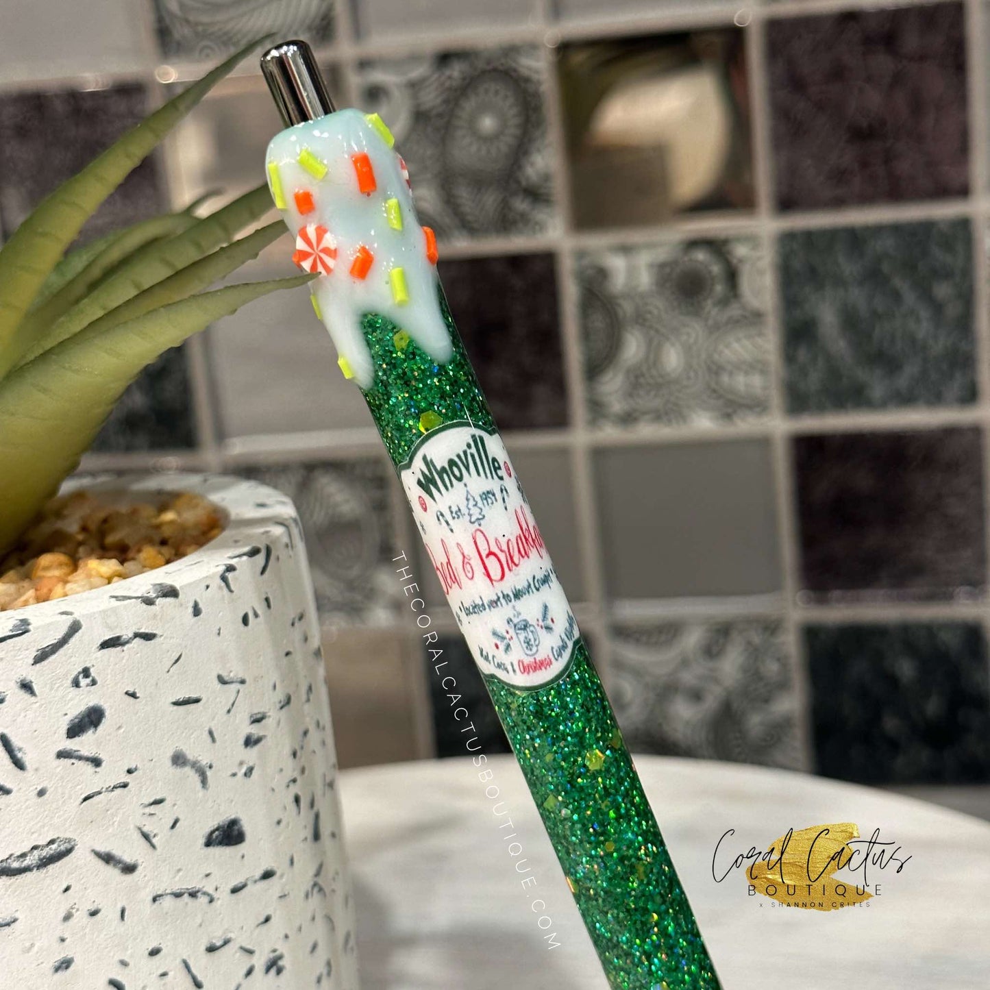 Custom Pen - Christmas Who Bed & Breakfast Drip