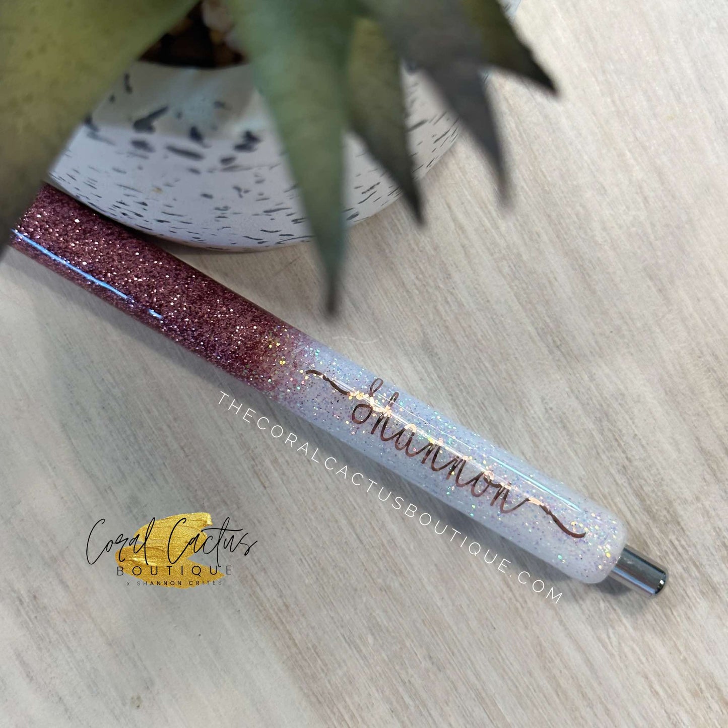 Custom Pen - Rose Gold Half