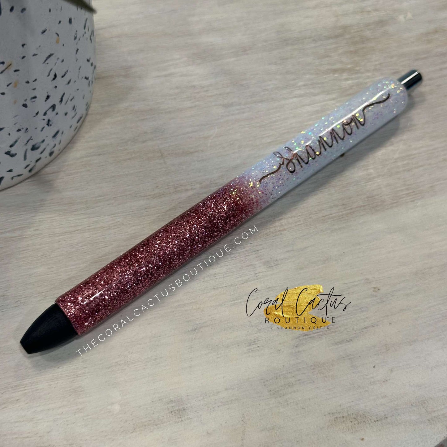 Custom Pen - Rose Gold Half