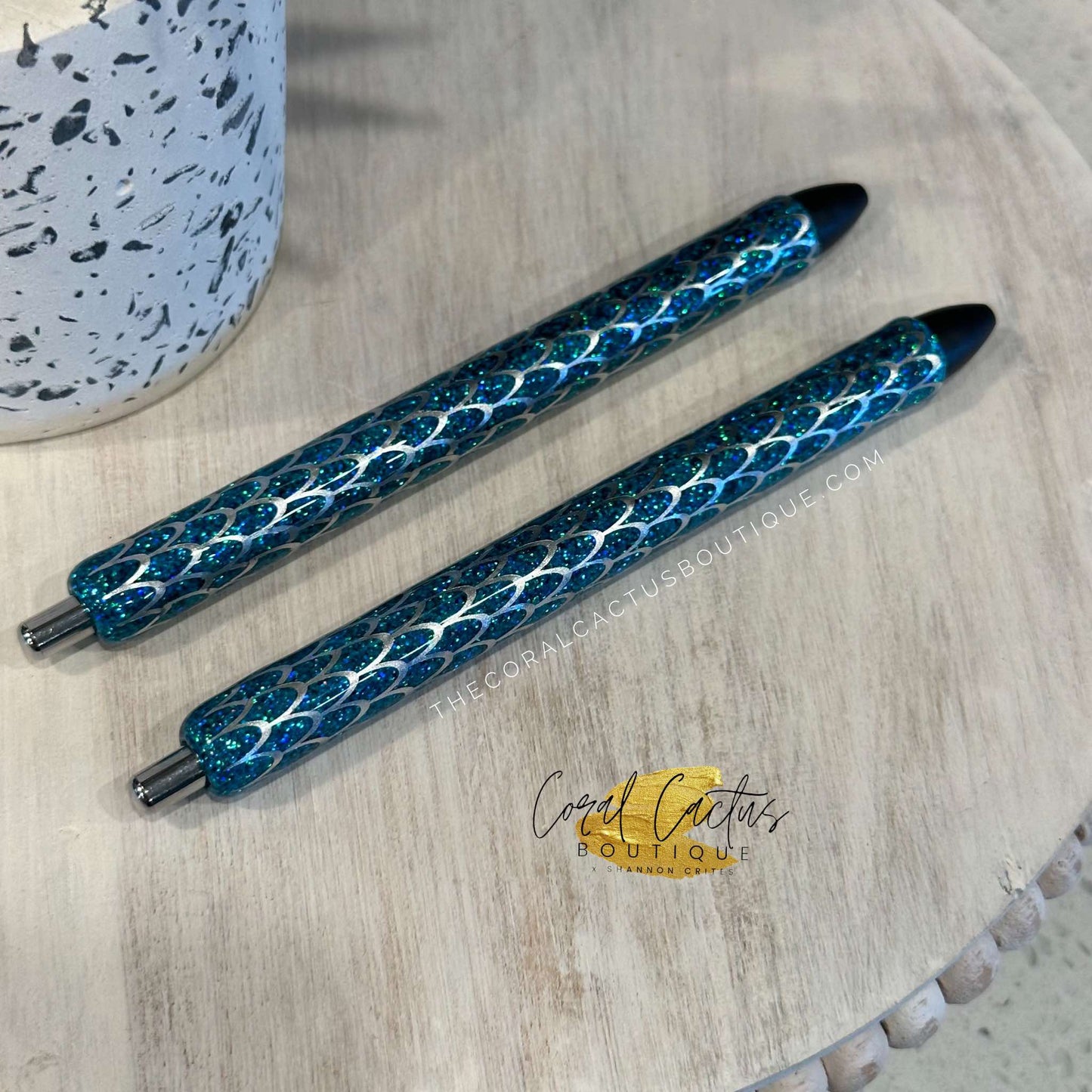 Custom Pen - Mermaid Scale Tail