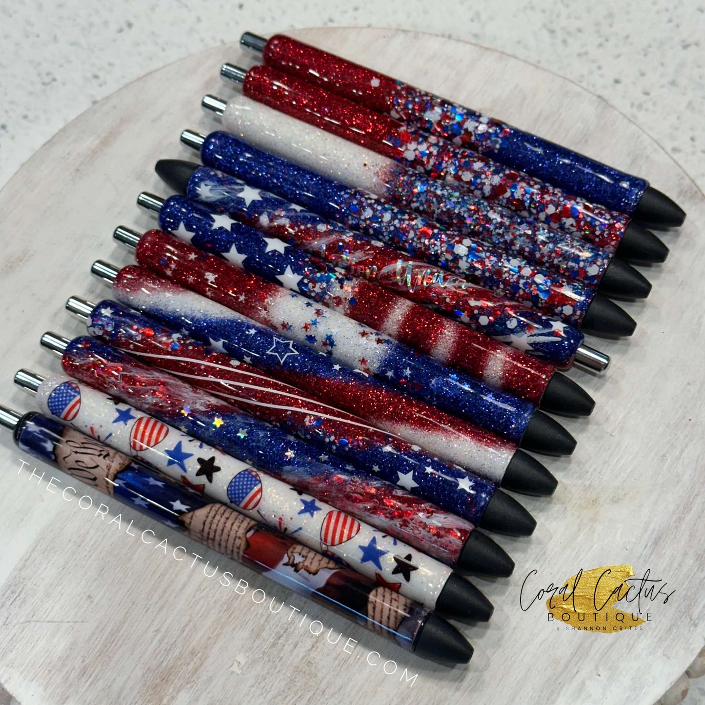Custom Pen - One Nation Under God Flag