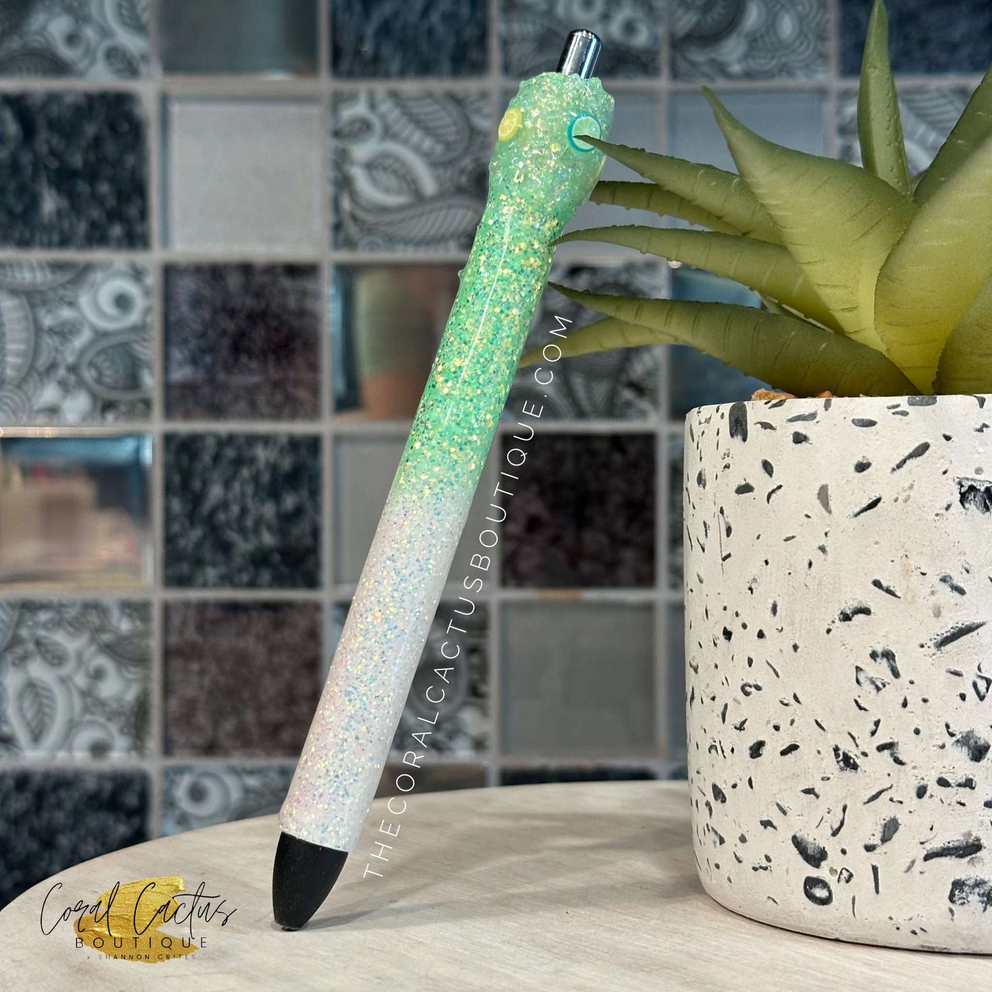 Custom Pen - Margarita Lime Drip