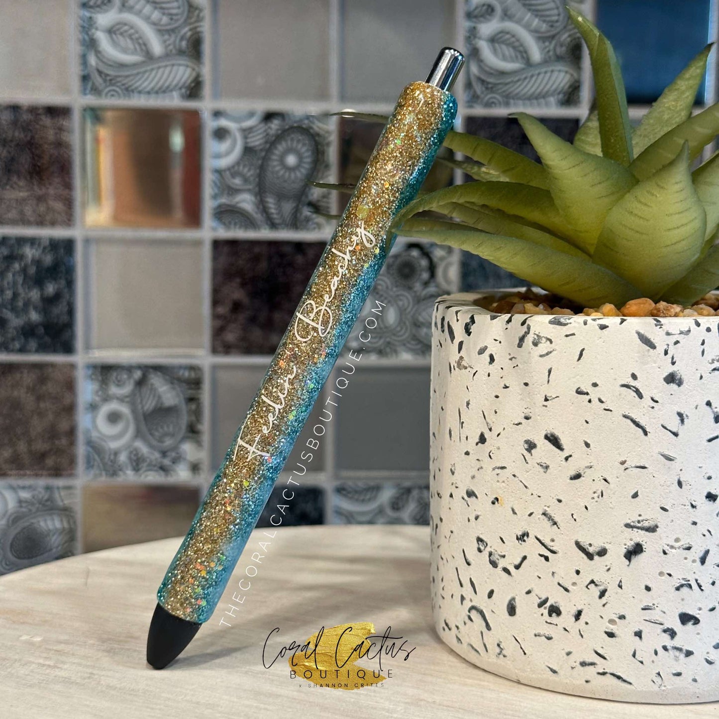 Custom Pen - Beach Shore