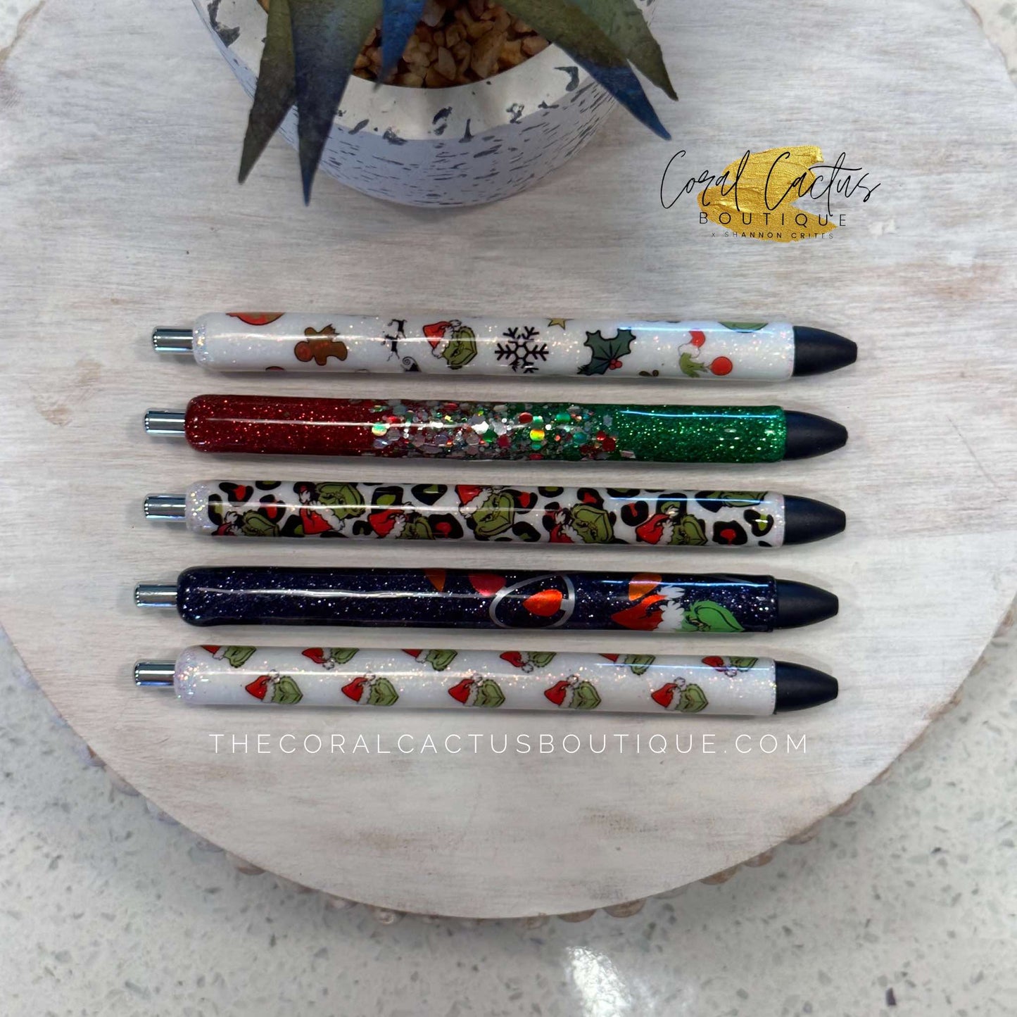 Custom Pen - Christmas Red & Green