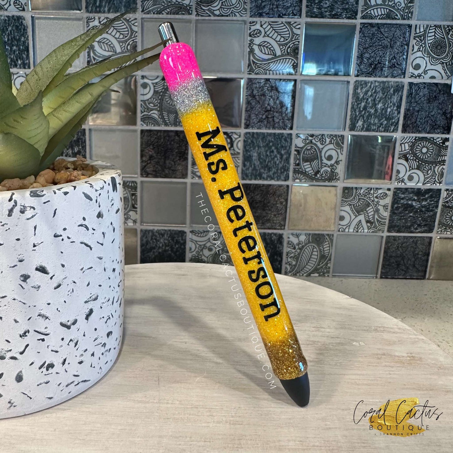 Custom Pen - Bold Font Pencil