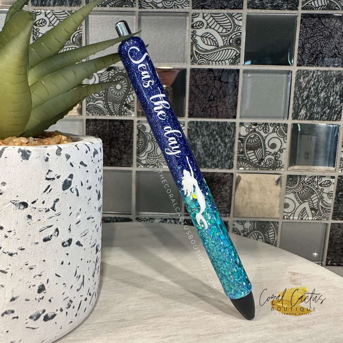 Custom Pen - Mermaid Glitter