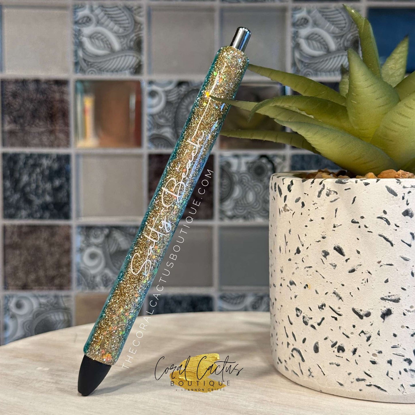 Custom Pen - Beach Shore