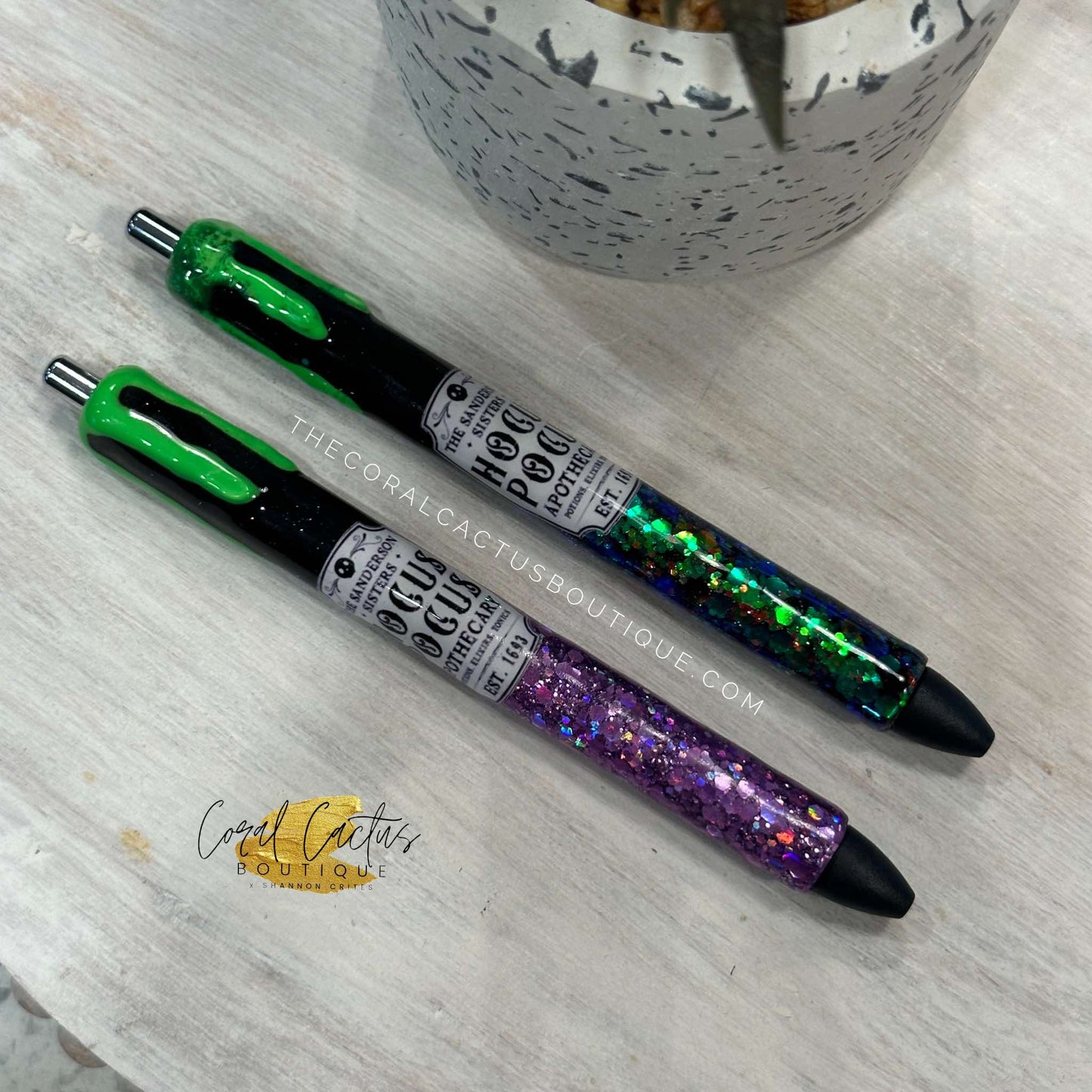 Custom Pen - Green HP Drip