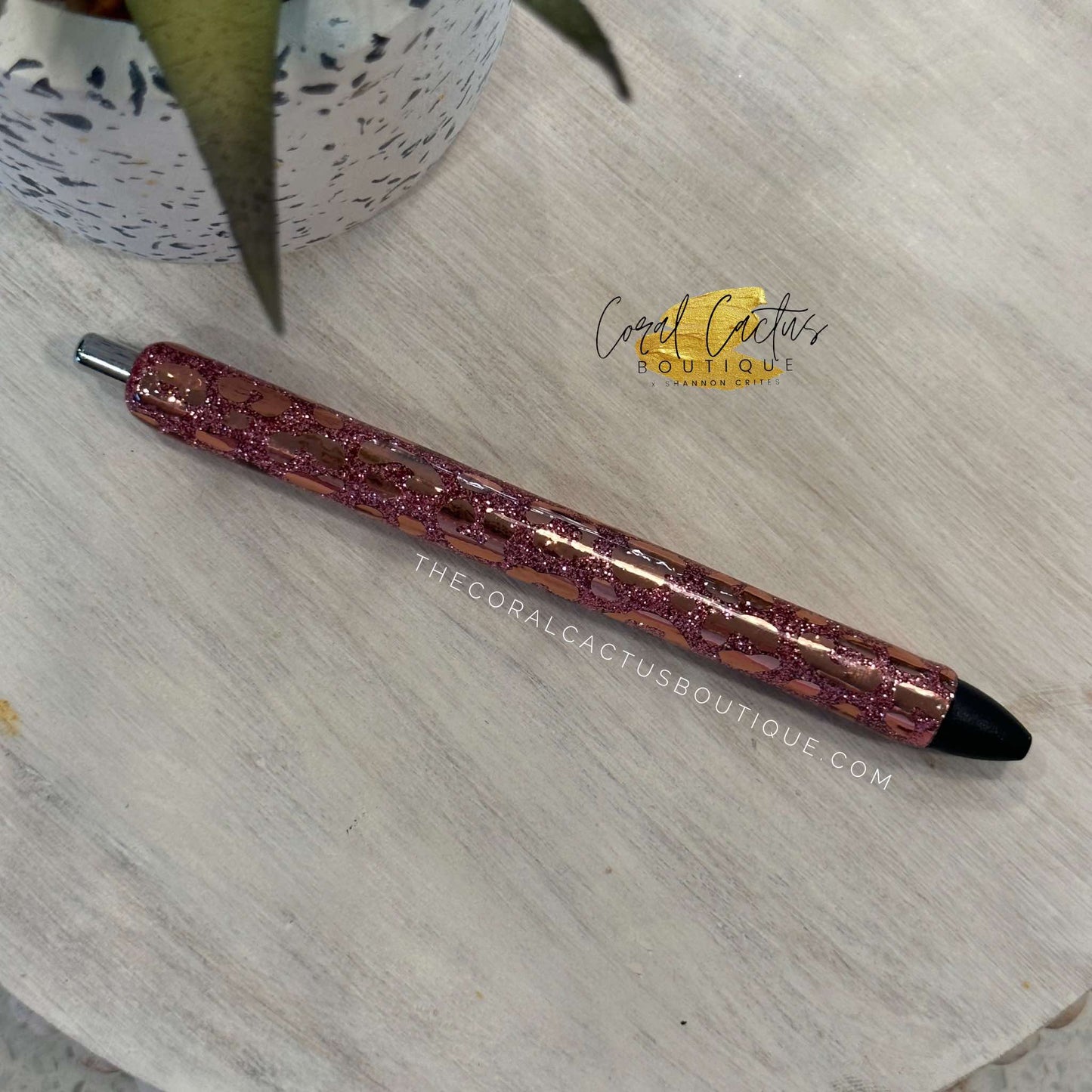 Custom Pen - Holographic Leopard