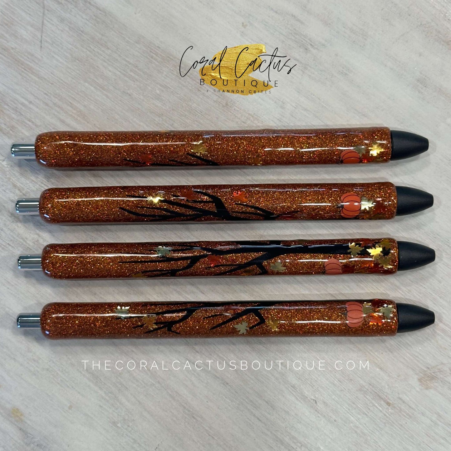 Custom Pen - Falling Leaves Tree