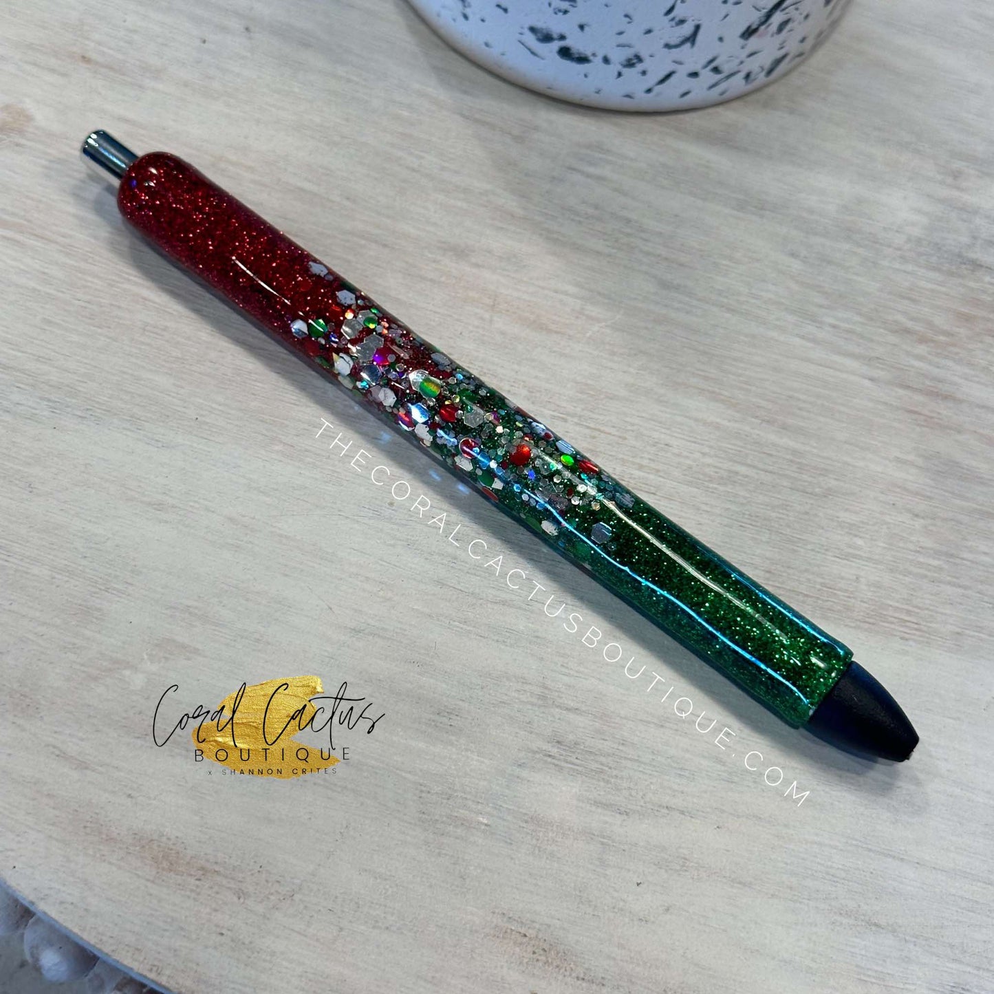 Custom Pen - Christmas Red & Green