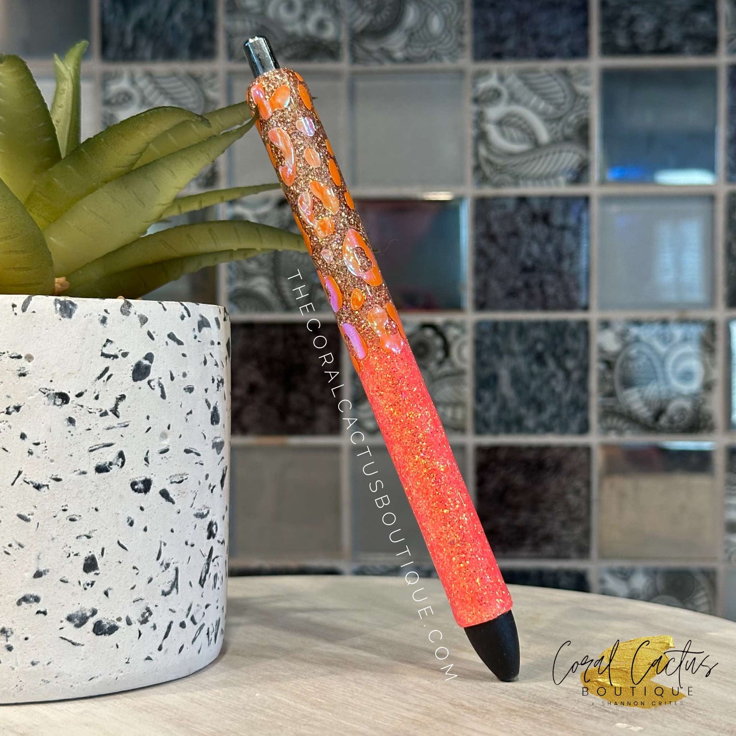 Custom Pen - Holographic Leopard