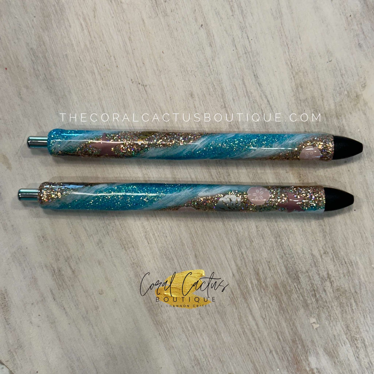 Custom Pen - Seashell Swirl