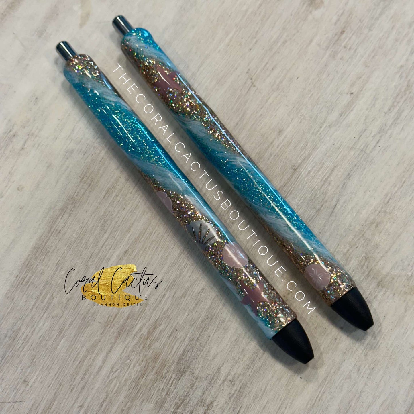 Custom Pen - Seashell Swirl