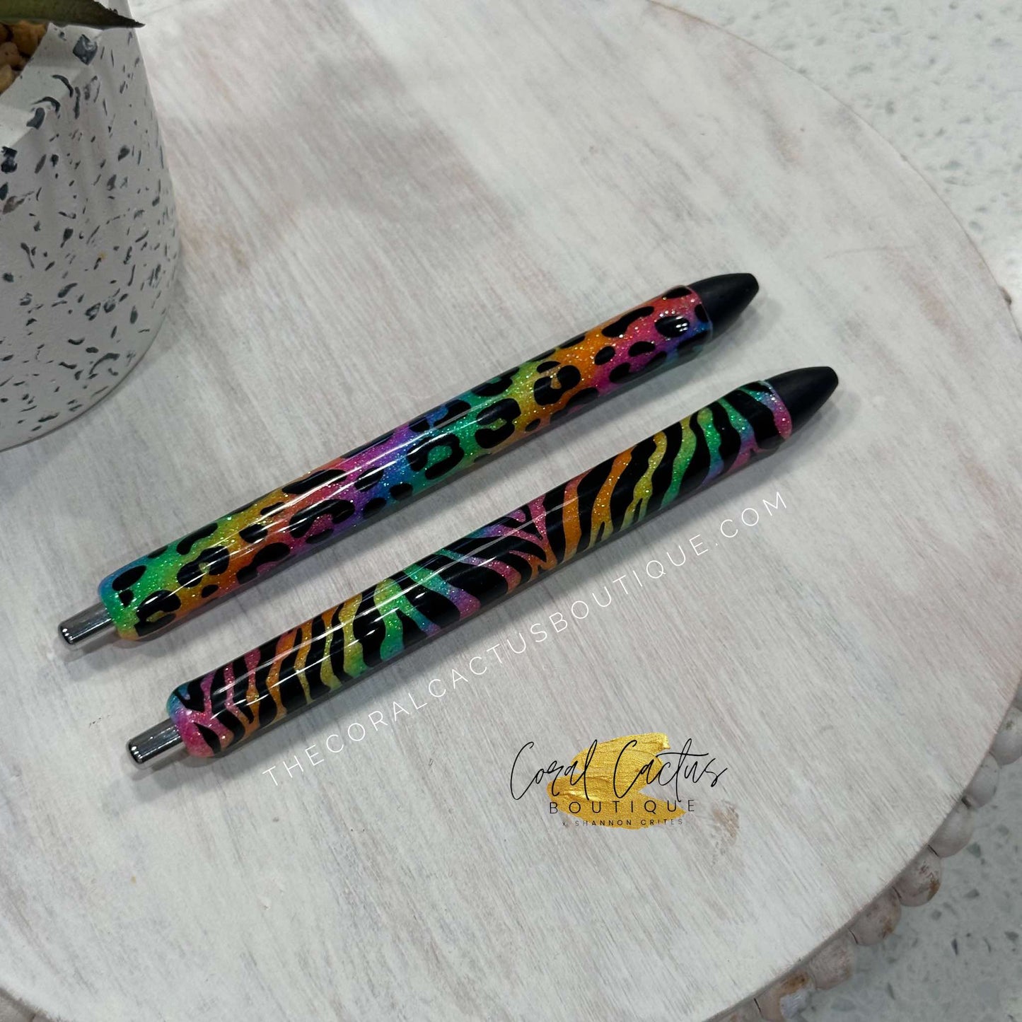 Custom Pen - Colorful Zebra