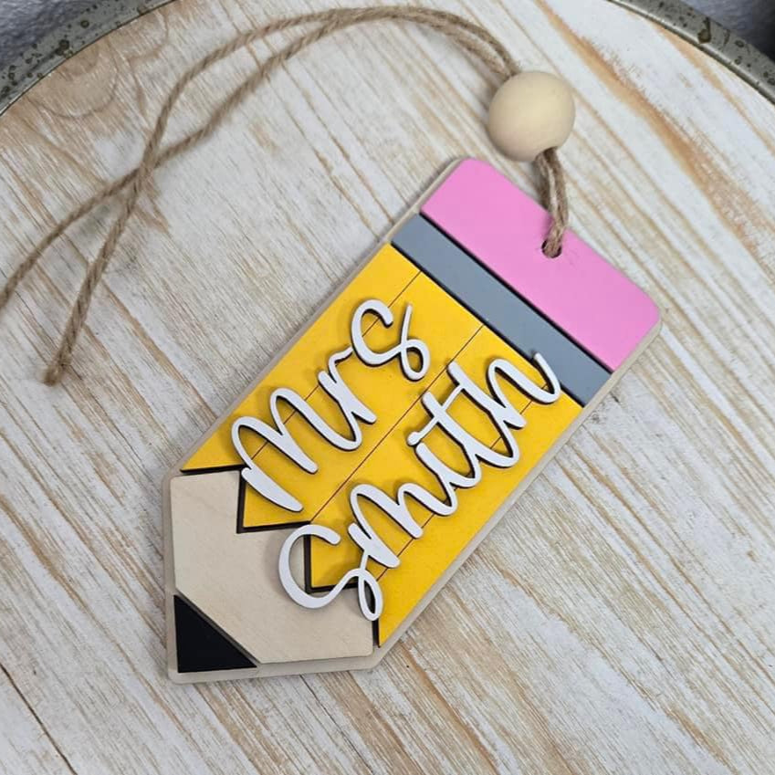 Custom Gift Card Pencil Ornament