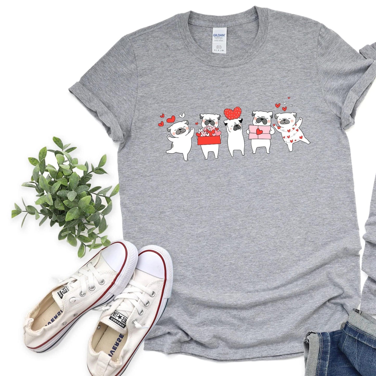 Dog Hearts Graphic Tee
