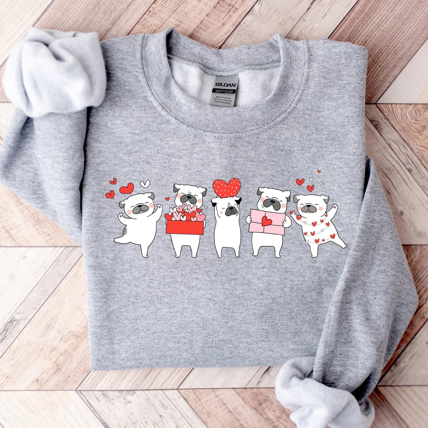 Dog Hearts Graphic Sweatshirt