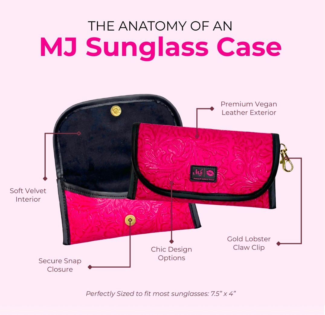 Turquoise Dream Sunglass Case Makeup Junkie Bag