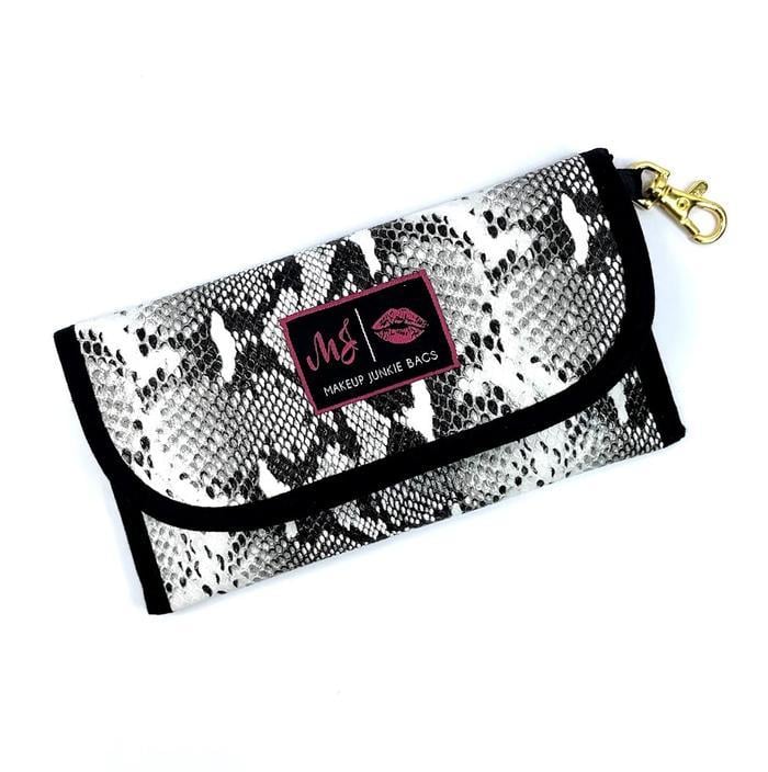 Black & White Viper Sunglass Case Makeup Junkie Bag