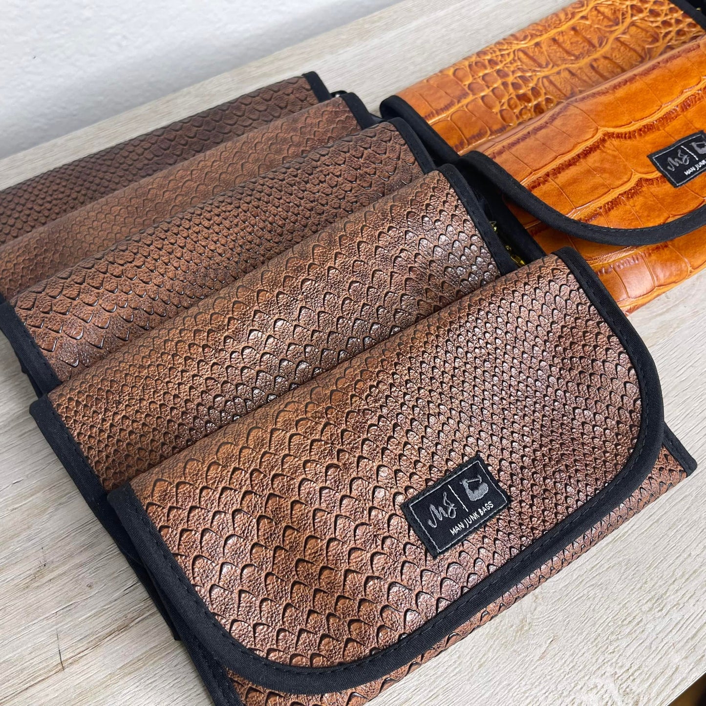 Chocolate Cobra Man Junk Sunglass Case Makeup Junkie Bag
