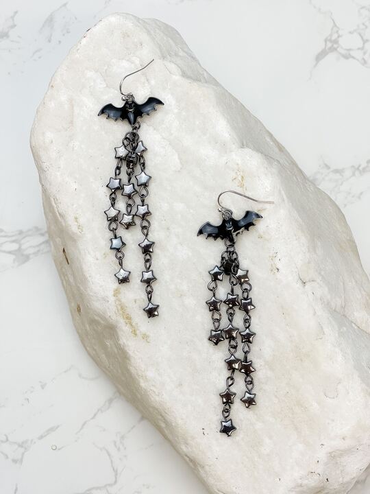 Bat Dangle Earrings