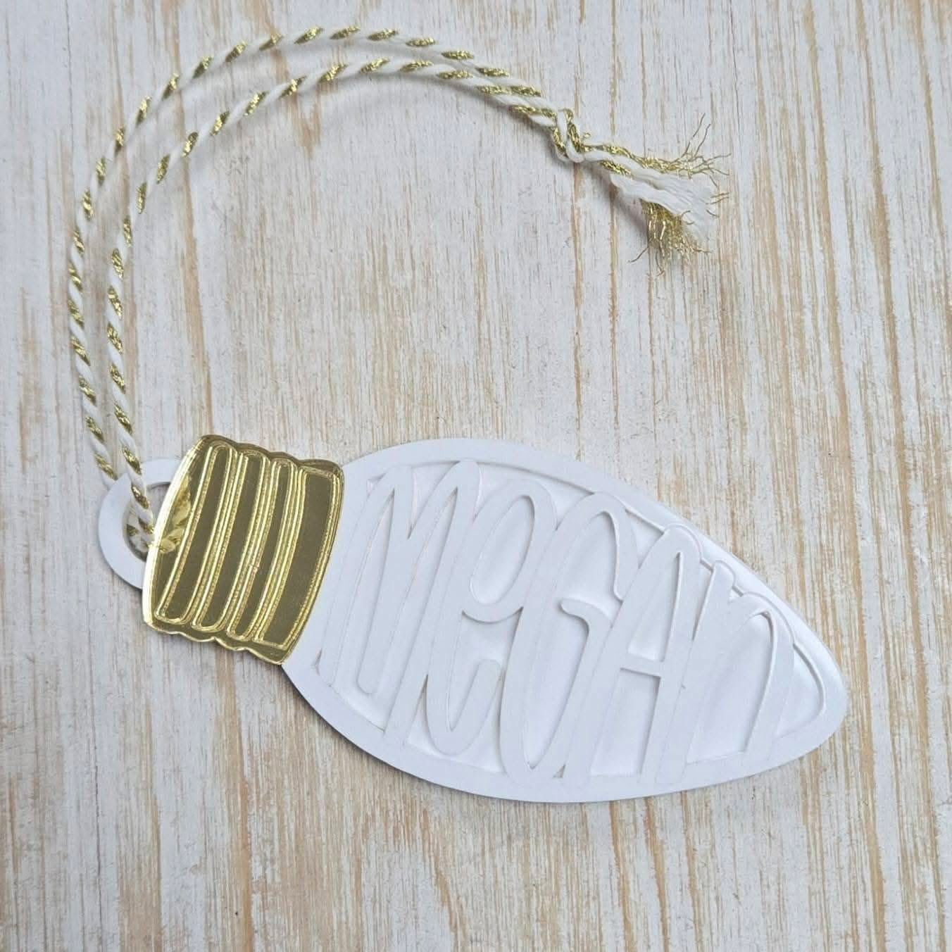 Custom Light Bulb Ornament/Tag