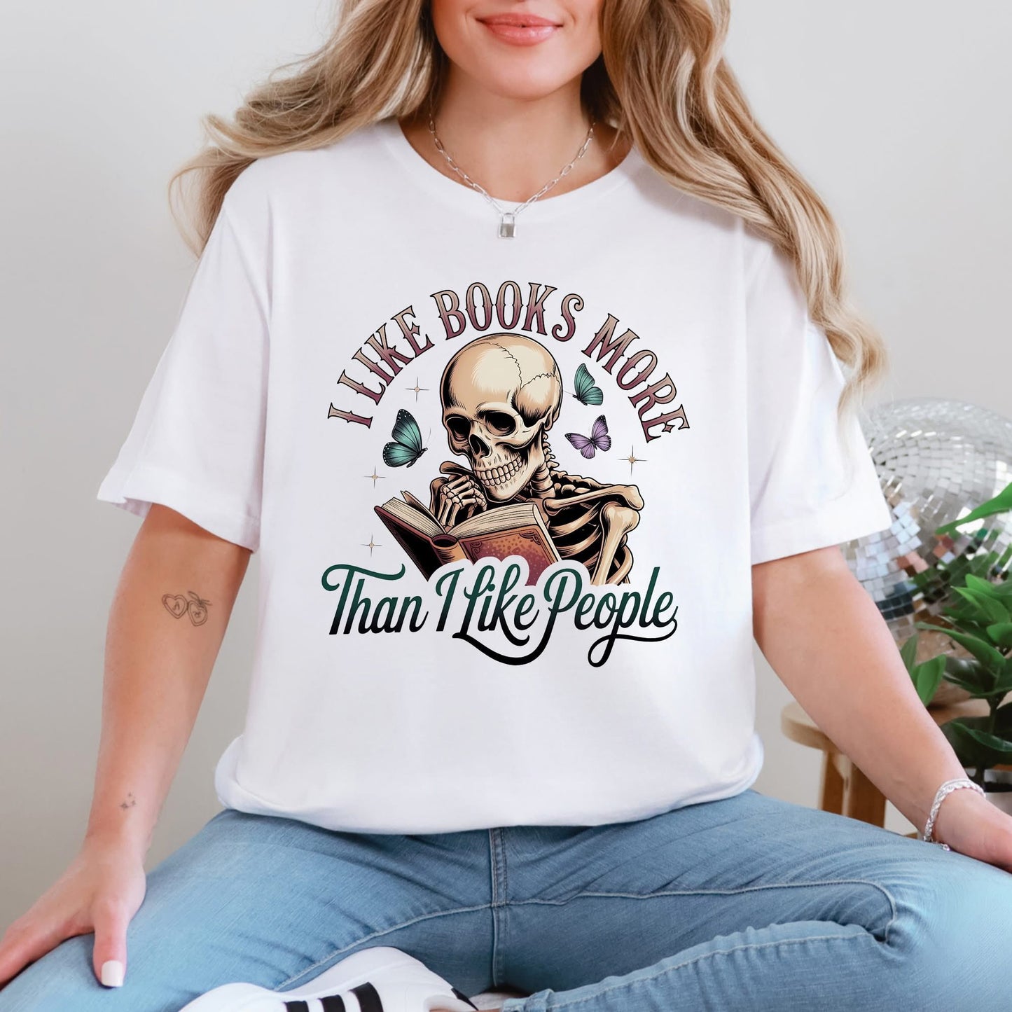 Books more than People Graphic Tee
