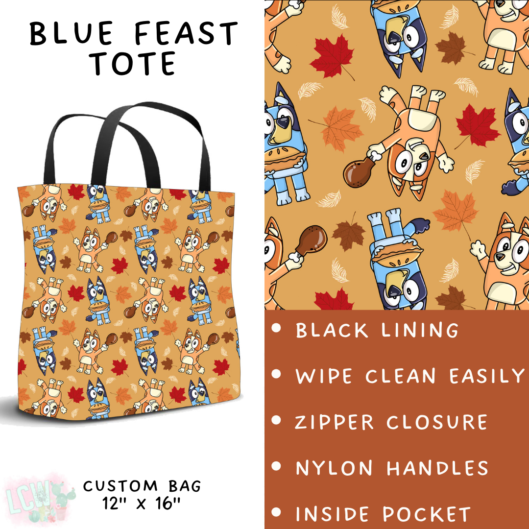Batch #409 - Character Fall 2 - Closes 9/8 - ETA late October - Blue Feast Tote
