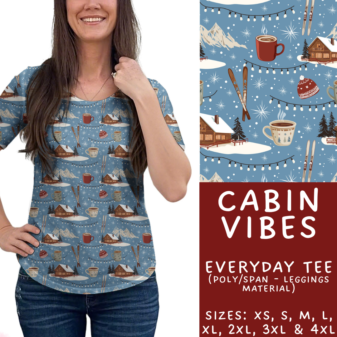 Batch #433 - Winter Cabin - Closes 10/20 - ETA early Dec - Cabin Vibes Everyday Tee