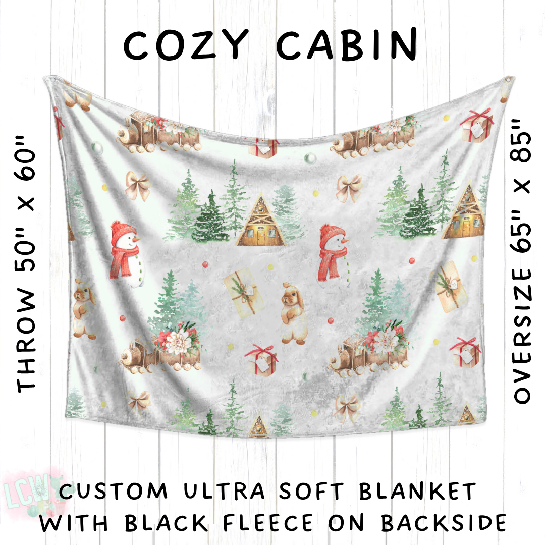 Batch #433 - Winter Cabin - Closes 10/20 - ETA early Dec - Cozy Cabin Blanket