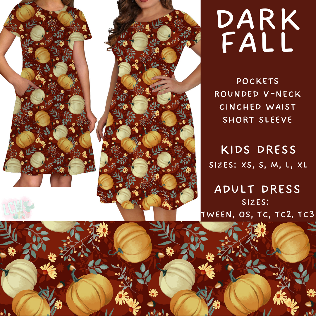 Batch #403 - Hello Fall 2 - Closes 8/28 - ETA mid October - Dark Fall Womens & Girls Dresses