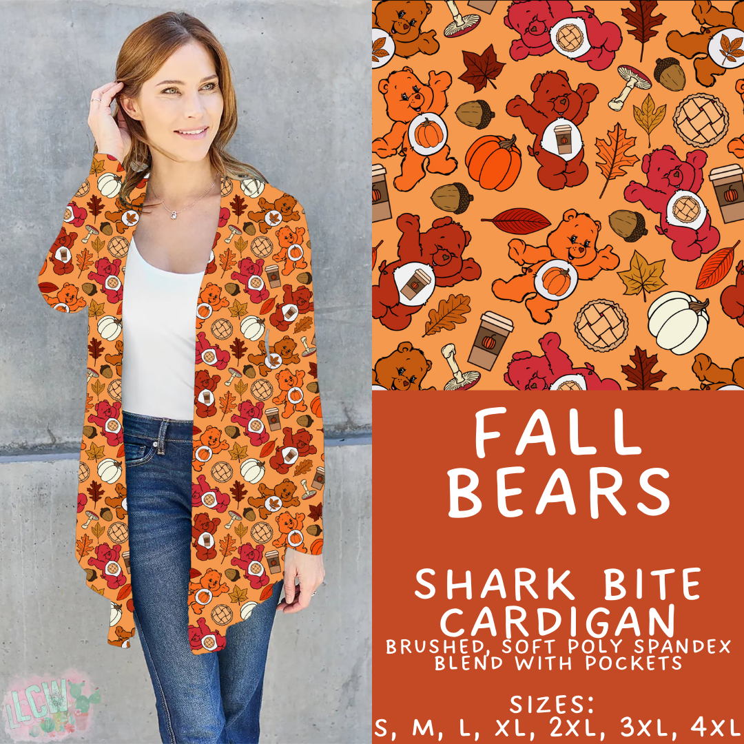 Batch #409 - Character Fall 2 - Closes 9/8 - ETA late October - Fall Bears Cardigan
