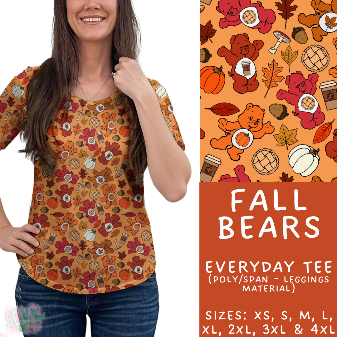 Batch #409 - Character Fall 2 - Closes 9/8 - ETA late October - Fall Bears Everyday Tee