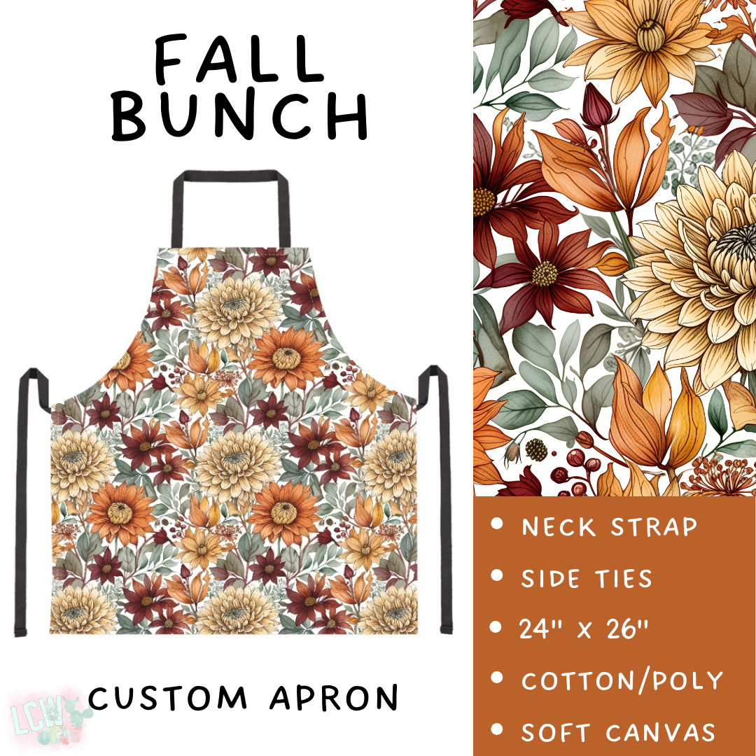 Batch #405 - Oh My Gourd, Let's Bake! - Closes 9/1 - ETA mid/late October - Floral Bunch Apron