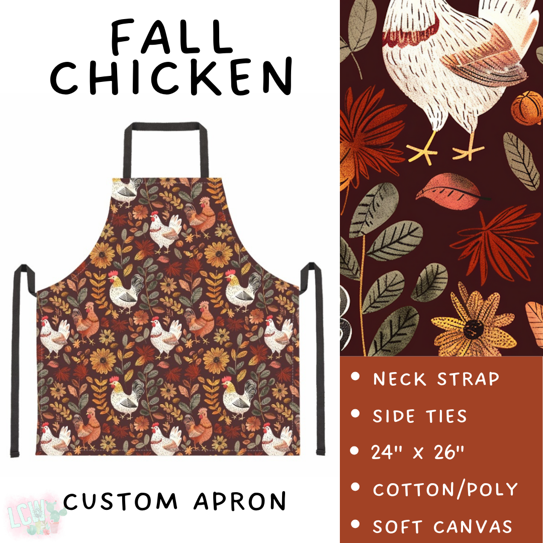 Batch #405 - Oh My Gourd, Let's Bake! - Closes 9/1 - ETA mid/late October - Fall Chicken Apron