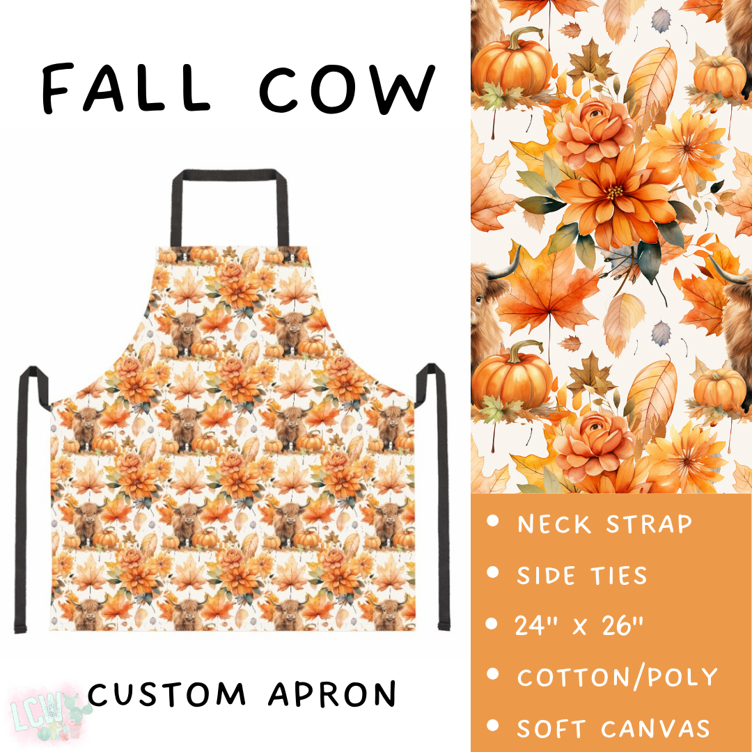 Batch #405 - Oh My Gourd, Let's Bake! - Closes 9/1 - ETA mid/late October - Fall Cow Apron