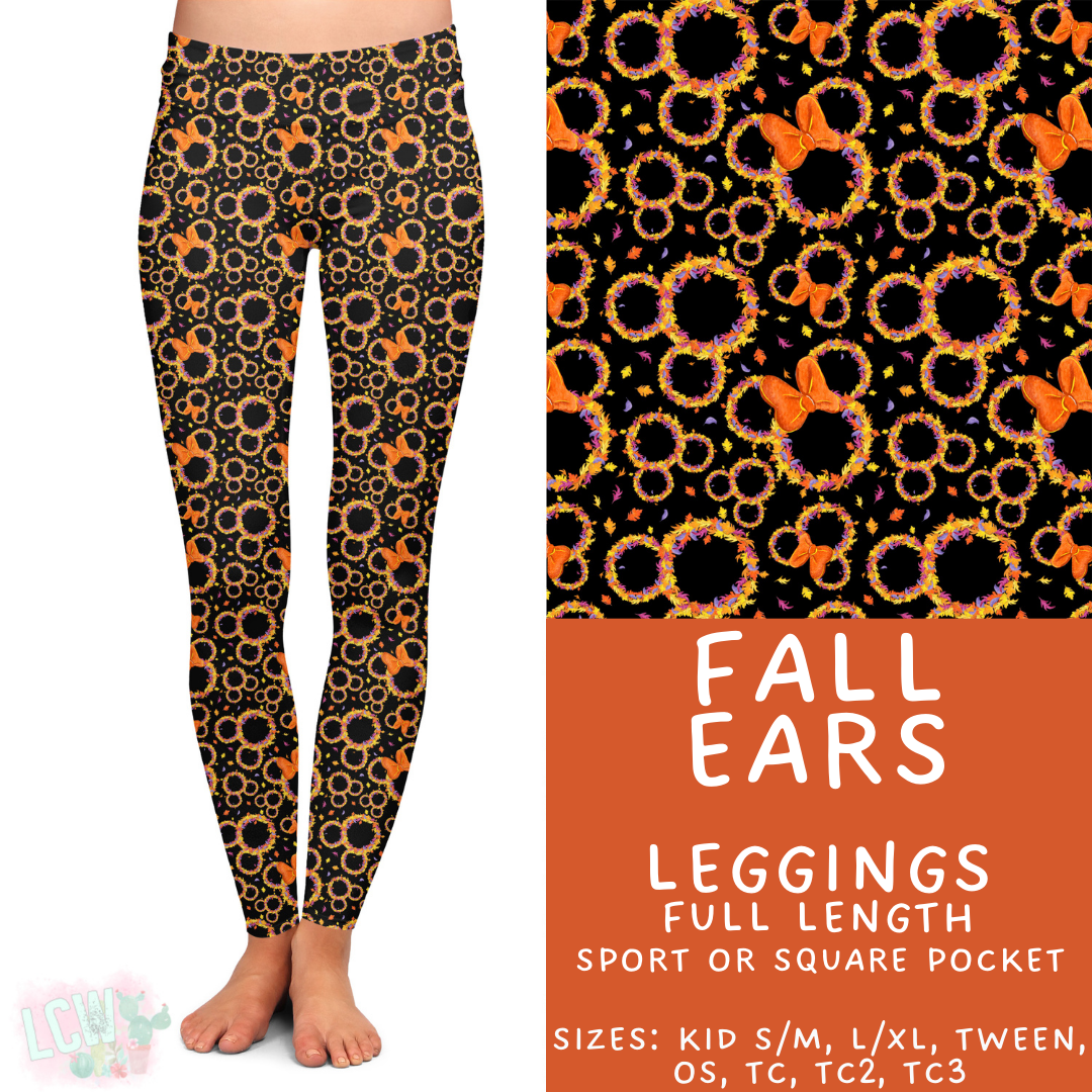 Batch #404 - Magical Fall 2 - Closes 8/29 - ETA mid/late October - Fall Ears Full Length Leggings