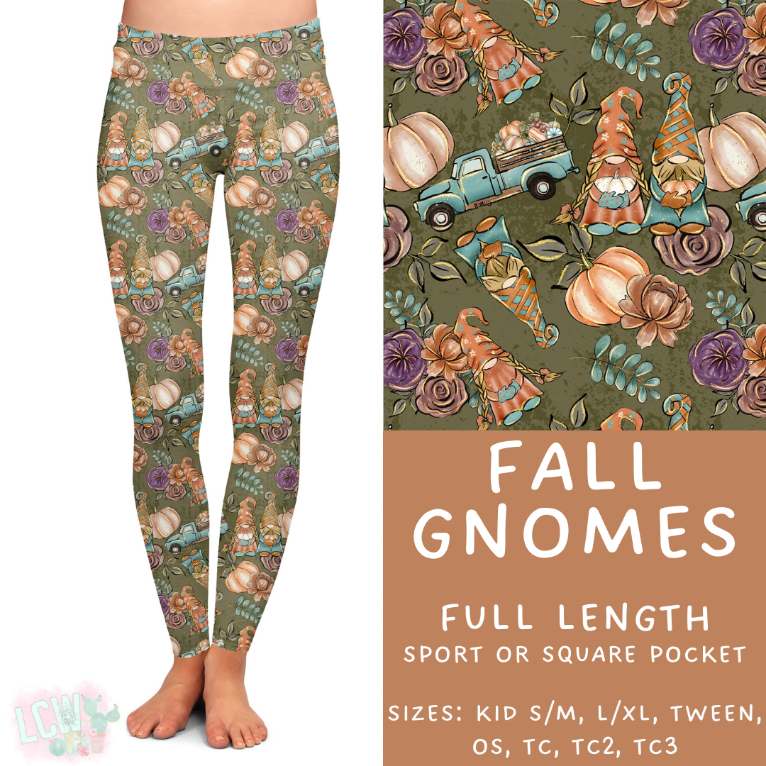 Batch #403 - Hello Fall 2 - Closes 8/28 - ETA mid October - Fall Gnomes Full Length Leggings