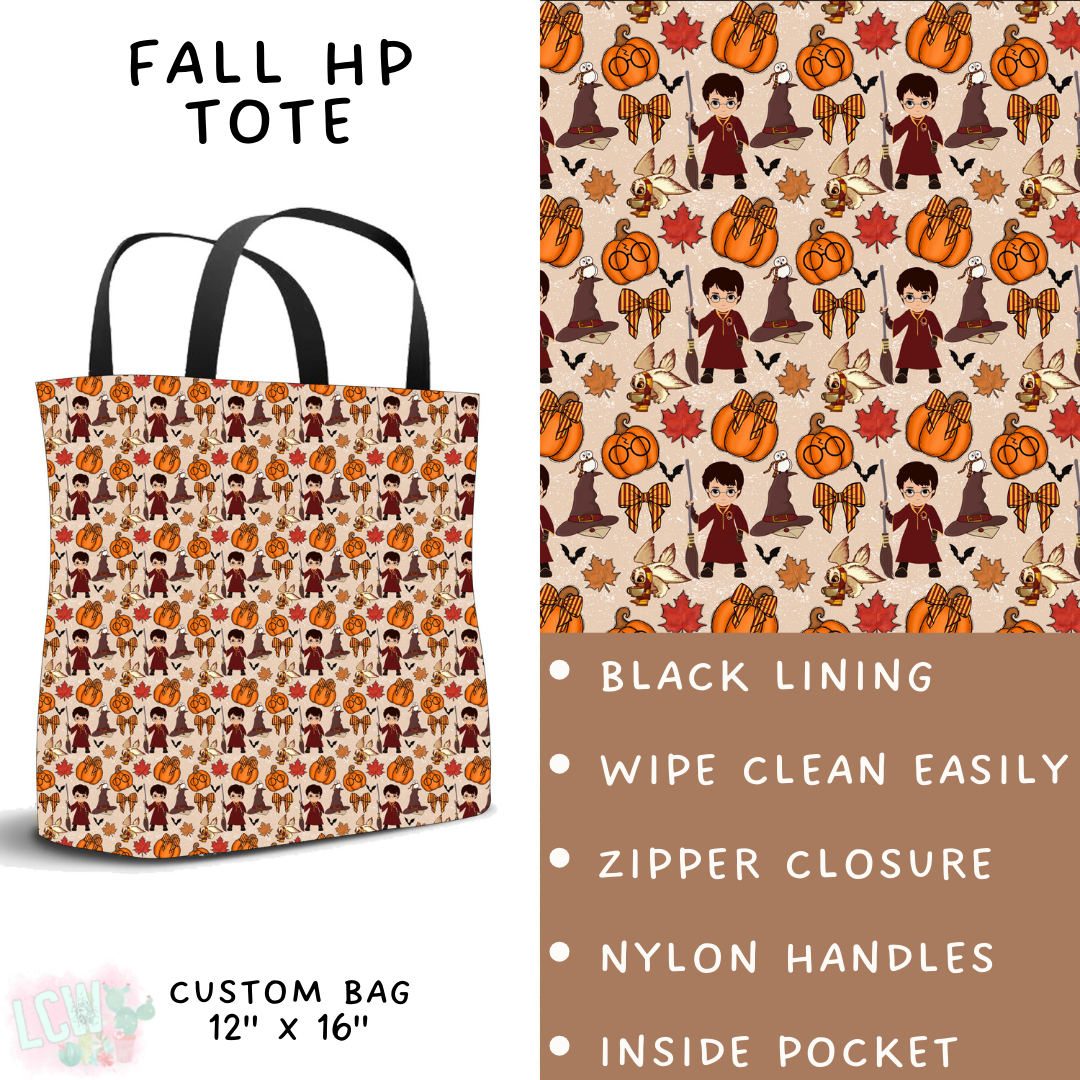 Batch #409 - Character Fall 2 - Closes 9/8 - ETA late October - Fall HP Tote