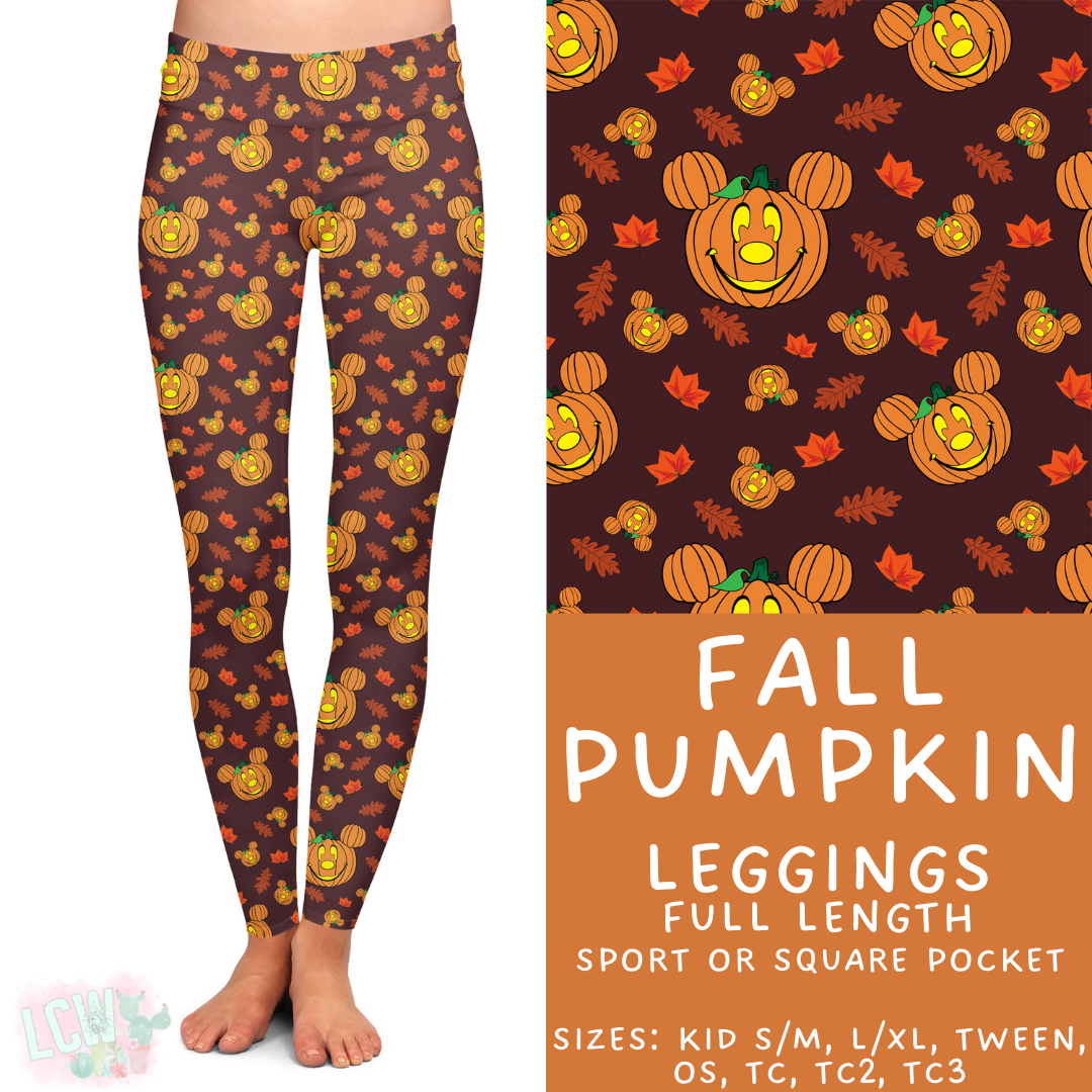 Batch #404 - Magical Fall 2 - Closes 8/29 - ETA mid/late October - Fall Pumpkin Full Length Leggings