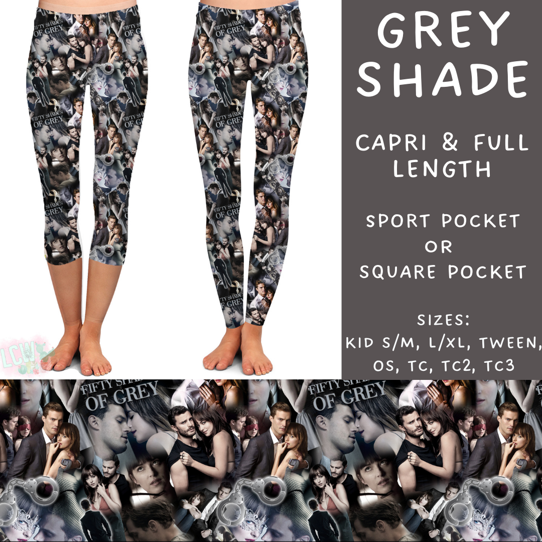 Ready To Ship - Grey Shade Full Length Leggings