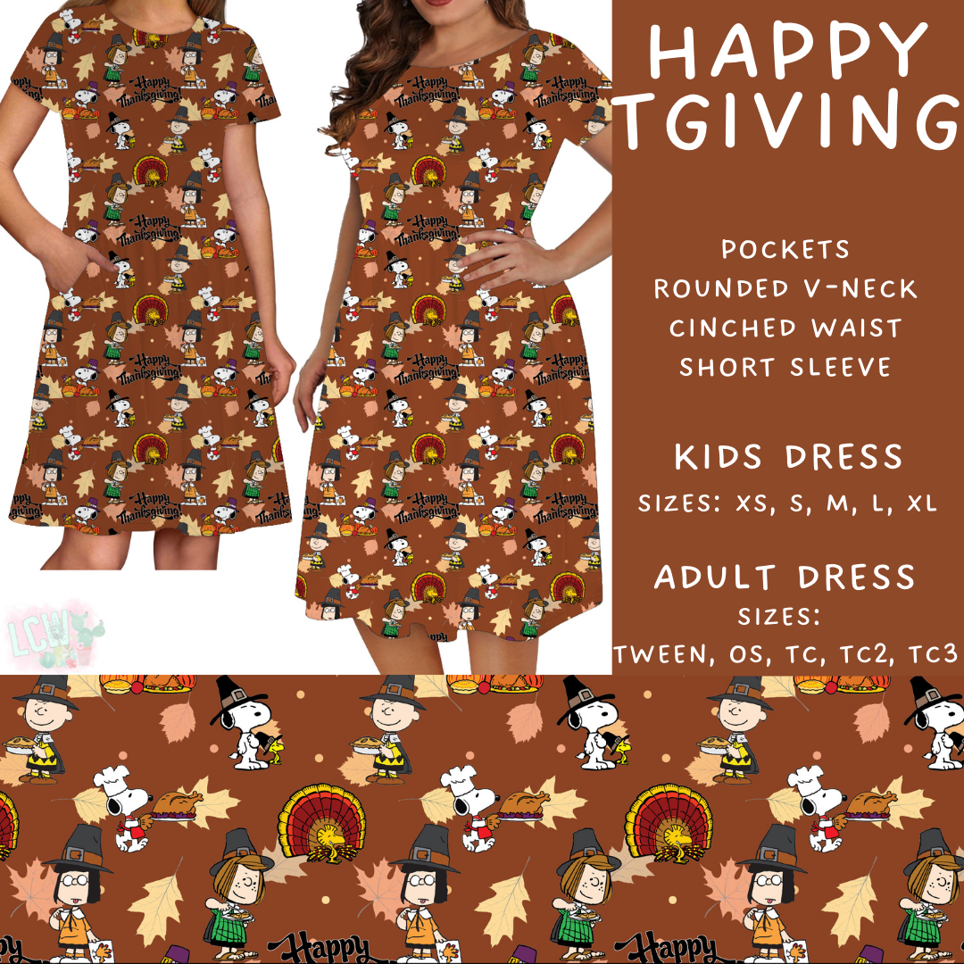 Batch #409 - Character Fall 2 - Closes 9/8 - ETA late October - Happy TGiving Womens & Girls Dresses