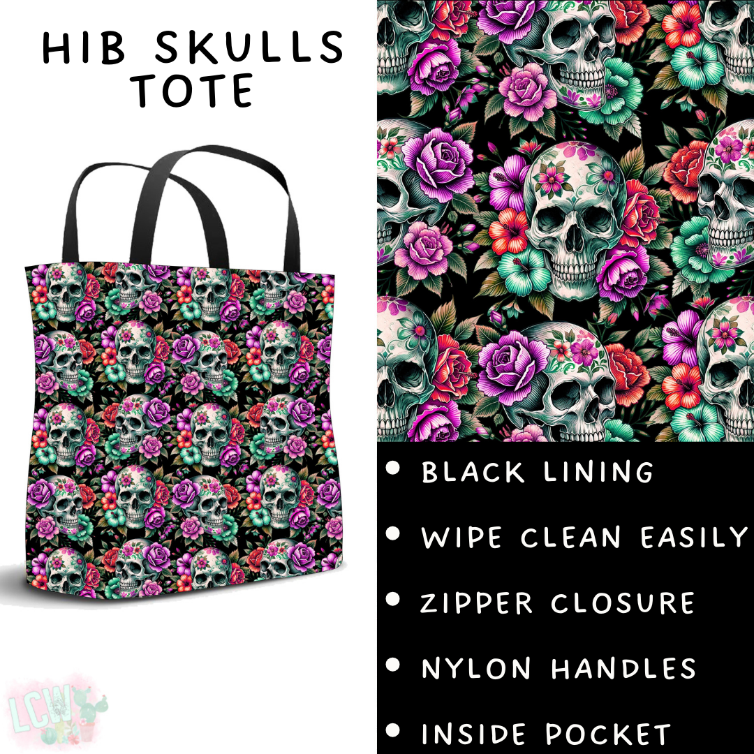 Batch #461 - October Request Run - Closes 12/9 - ETA late Jan - Hib Skulls Tote