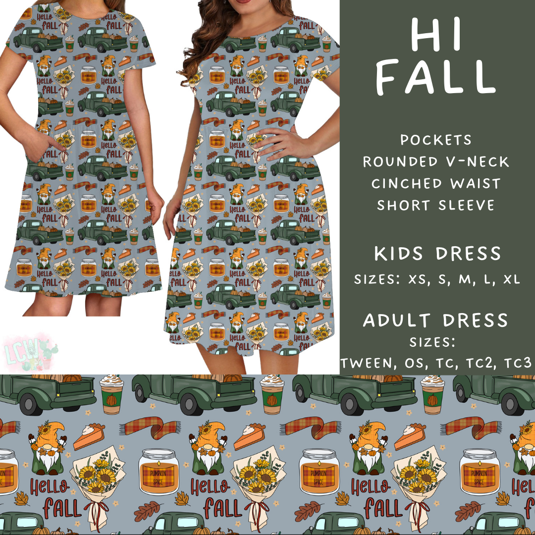 Batch #403 - Hello Fall 2 - Closes 8/28 - ETA mid October - Hi Fall Womens & Girls Dresses